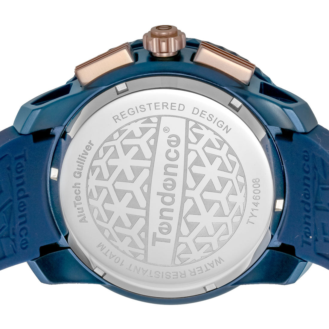 テンデンス TENDENCE アルテックガリバー メンズ 時計 TY146008 クォーツ ネイビー シリコン (ネイビー) ネイビー
