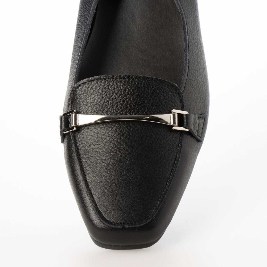 アイケープラス IKplus 【日本製】【ネット限定】【 天然皮革 】 本革 スクエアトゥブラック ビットローファー K131 ■ブラックシュリンク■