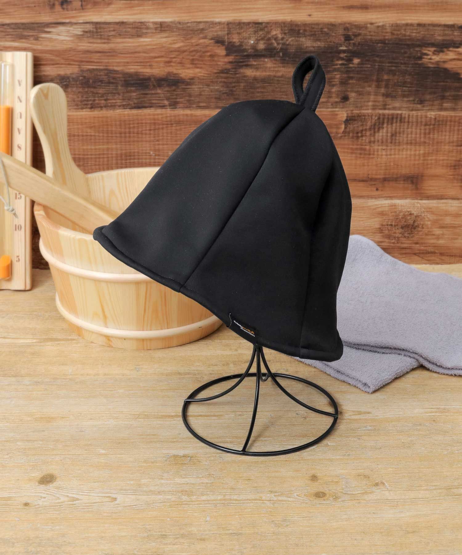 ベーシックエンチ Basiquenti サウナハット サウナキャップ チューリップハット 裏フリース コンパクト サウナグッズ 無地