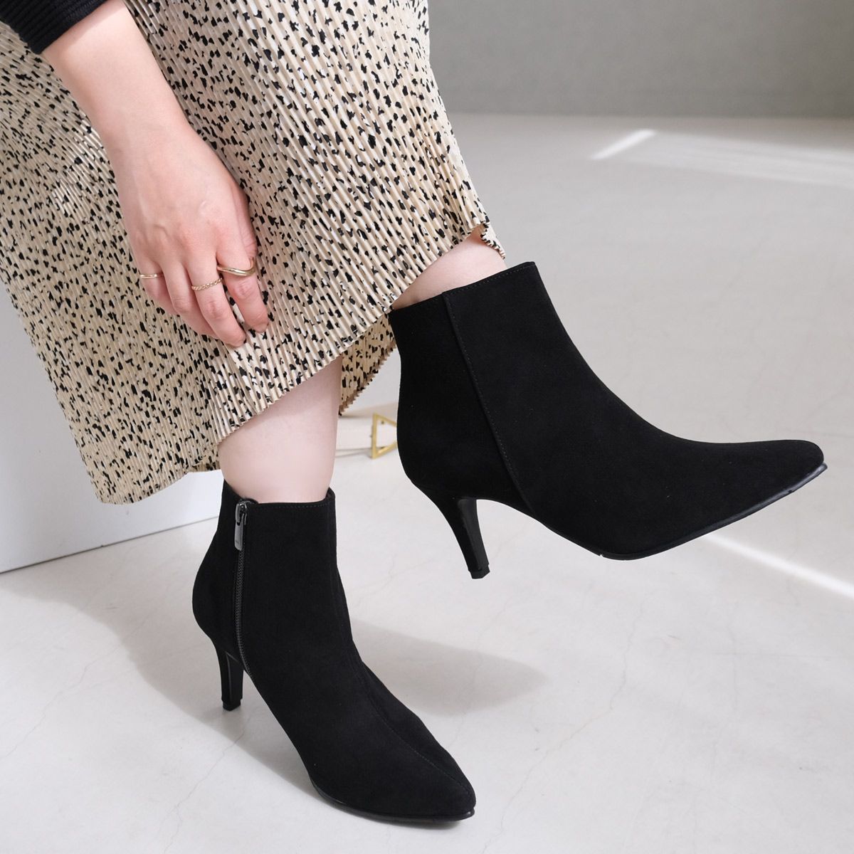 ポインター pointer 【本革】ブーツ ポインテッドトゥ 日本製 レディース 7cmヒール 歩きやすい 履きやすい PO-PTN710