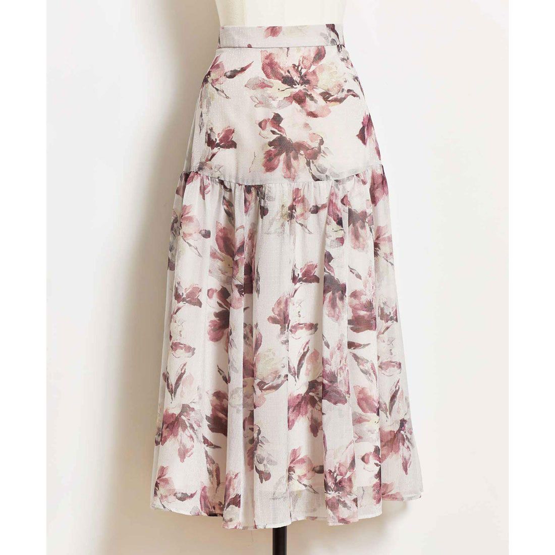 ノエラ Noela ぼかし花柄シャイニースカート