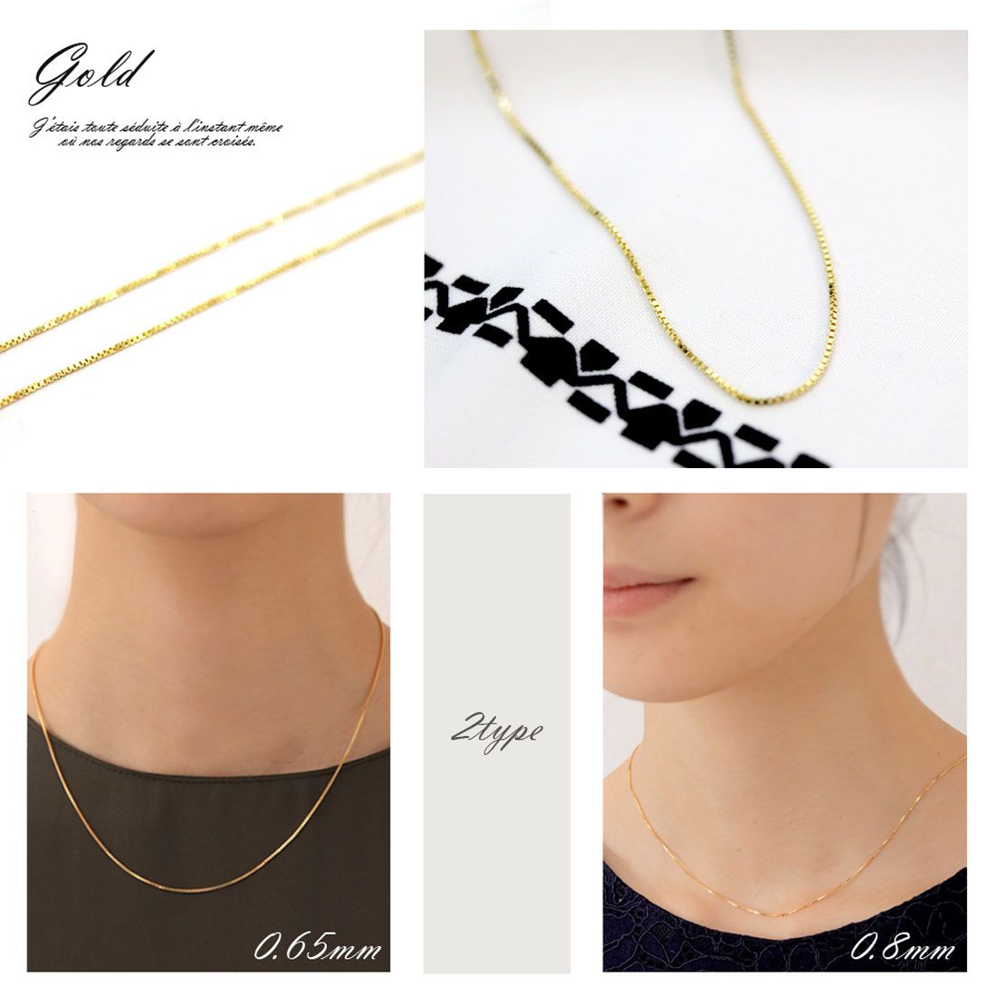 フロージュ florge 【silver925】ベネチアンチェーンシンプルショートネックレス/チョーカー