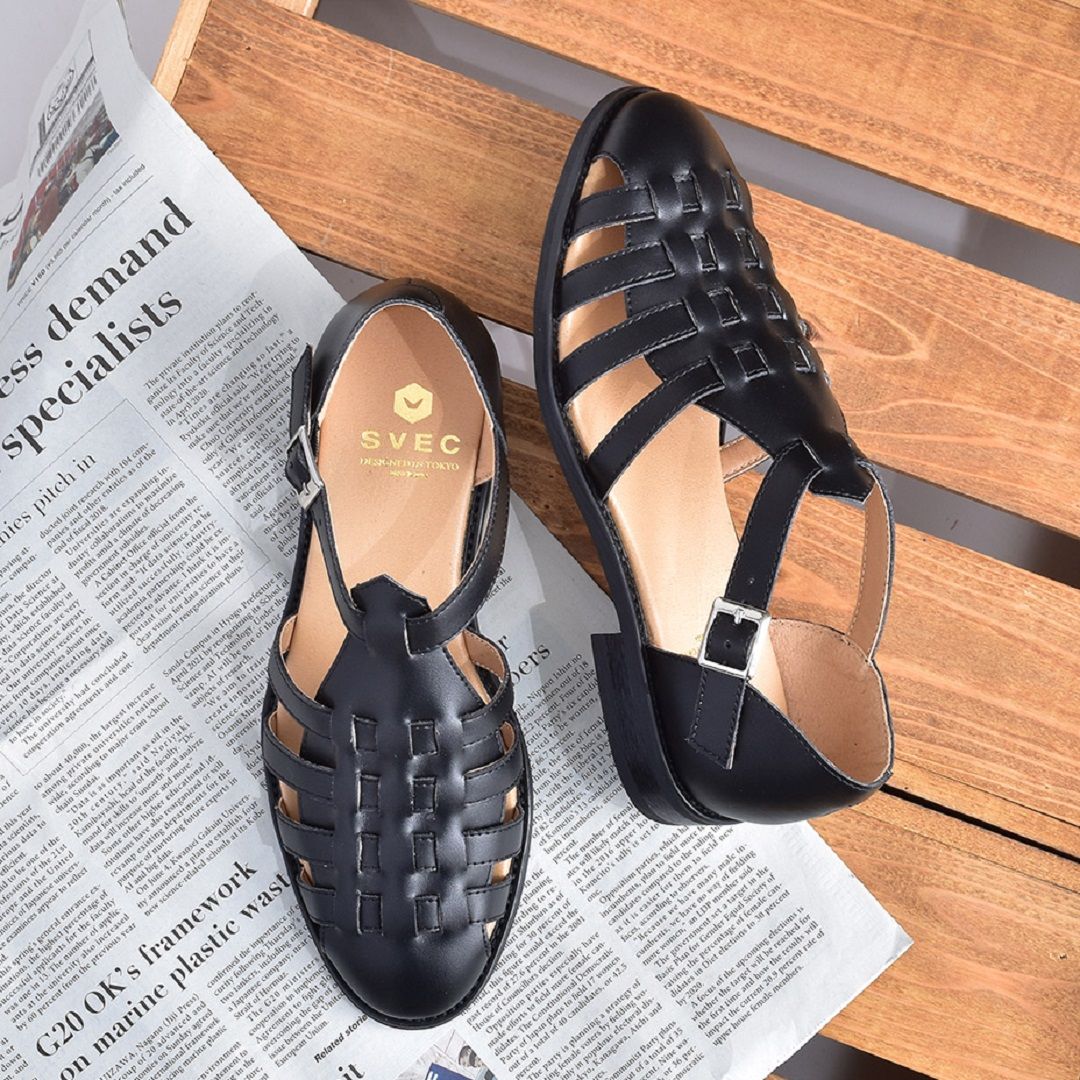 シュベック SVEC レザーグルカサンダル