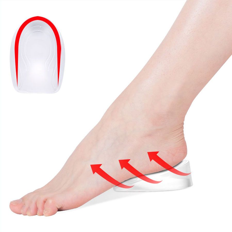 ショッピングゴー shoppinggo シークレットインソール 中敷き かかと用 こっそり身長アップ 衝撃吸収 男女兼用 シリコン 中敷き かかとカバー【返品不可商品】