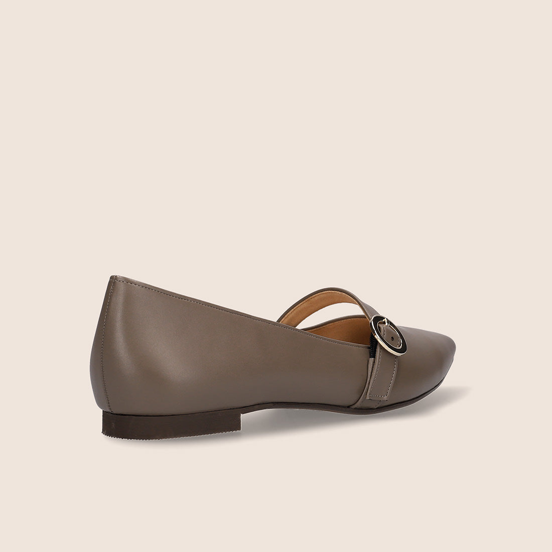 マミアン mamian 甲ストラップフラットシューズ/m17005 (ダークグレージュ) ダークグレージュ