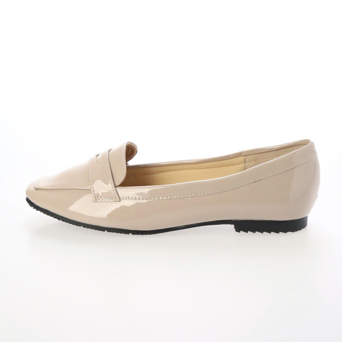 グランドフルール grandfleur 【晴雨兼用】スクエアトゥのローファーパンプス