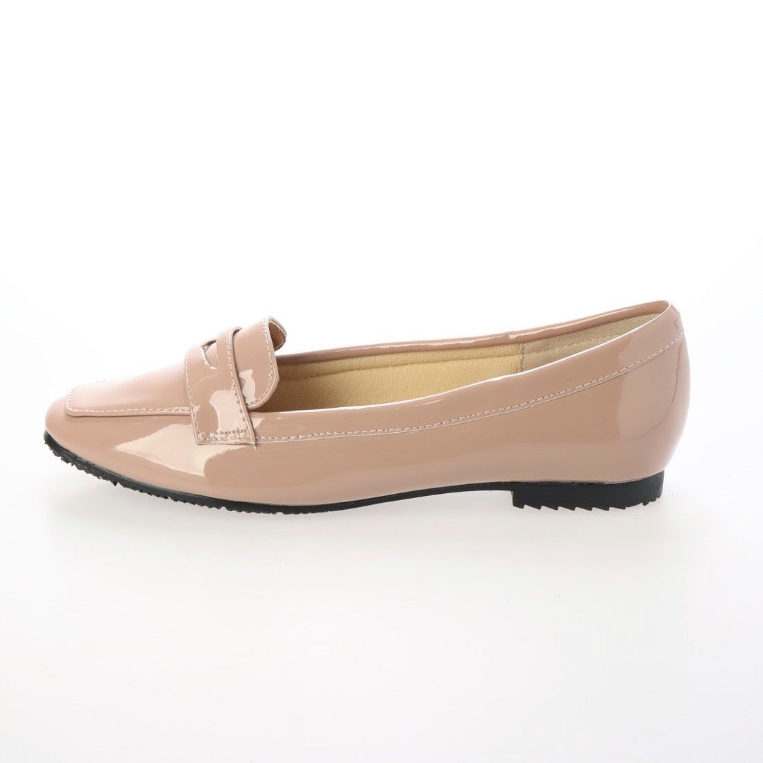 グランドフルール grandfleur 【晴雨兼用】スクエアトゥのローファーパンプス