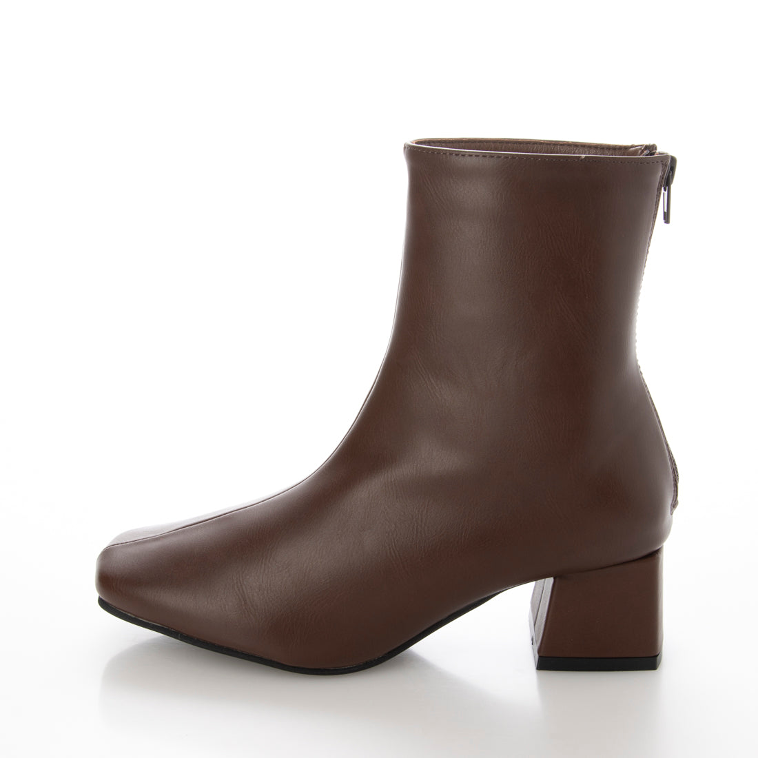 ウェレッグ セレクト welleg sellect スクエアトゥ 変形ヒールブーツ (1086ダークブラウンpu) 1086ダークブラウンpu