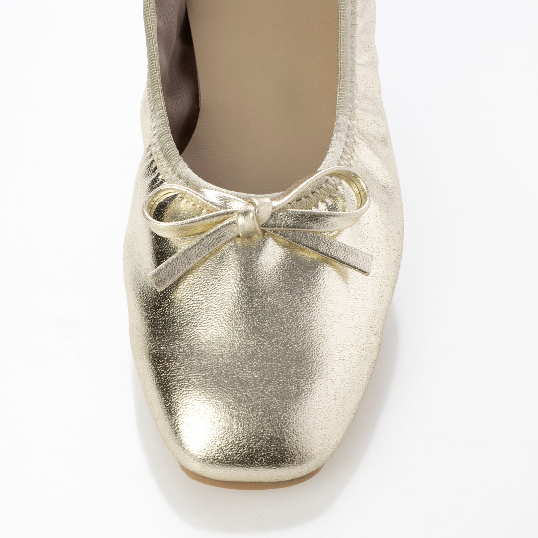 【24SS】エマ フランシス Emma Francis フラット バレエシューズ (ゴールド アップルレザー) ゴールド アップルレザー