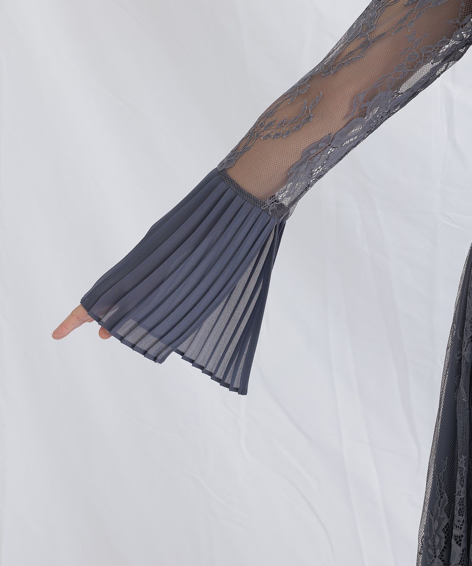 プールヴー PourVous 袖あり&ミモレ丈パーティードレスチャイナ風お呼ばれ結婚式フォーマル ワンピース 20代 30代 40代