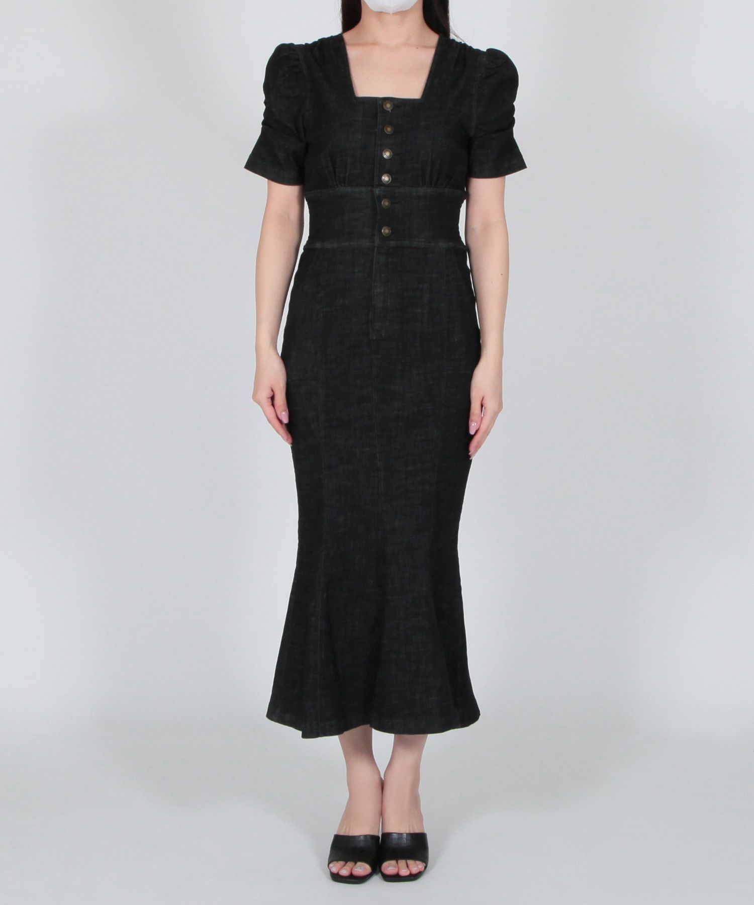 ジュリアブティック JULIA BOUTIQUE ロング丈・デニムマーメイドワンピース/23010