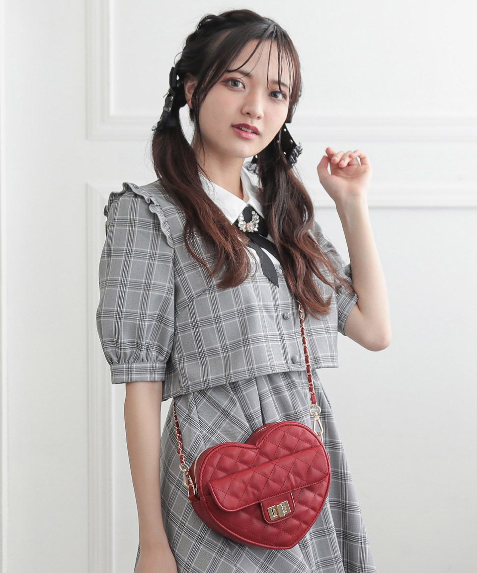 アルトローズ ALTROSE キルティング キルト ショルダーバッグ ハート ラブ