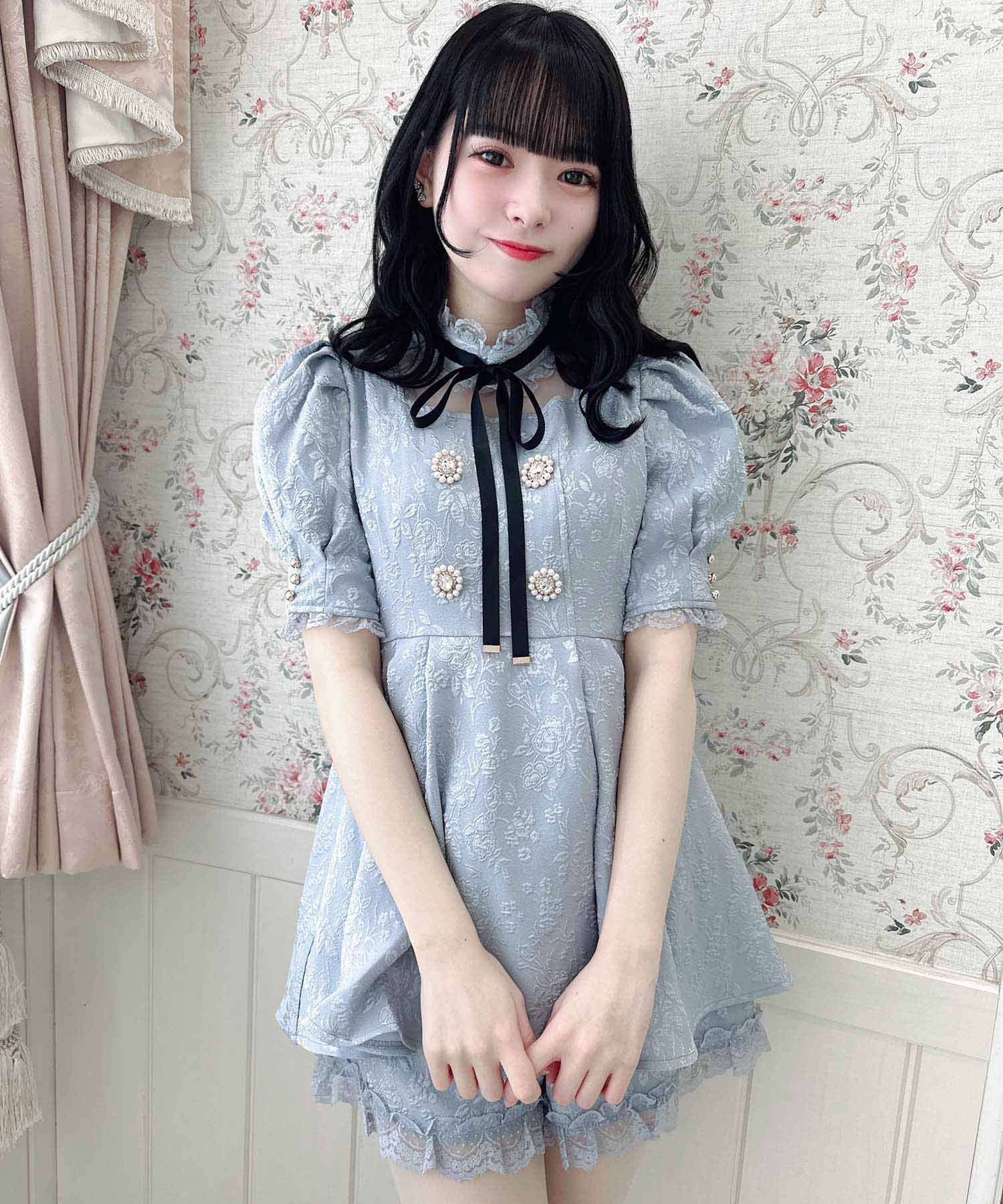 ロジータ ROJITA 花柄ふくれジャガード セットアップ