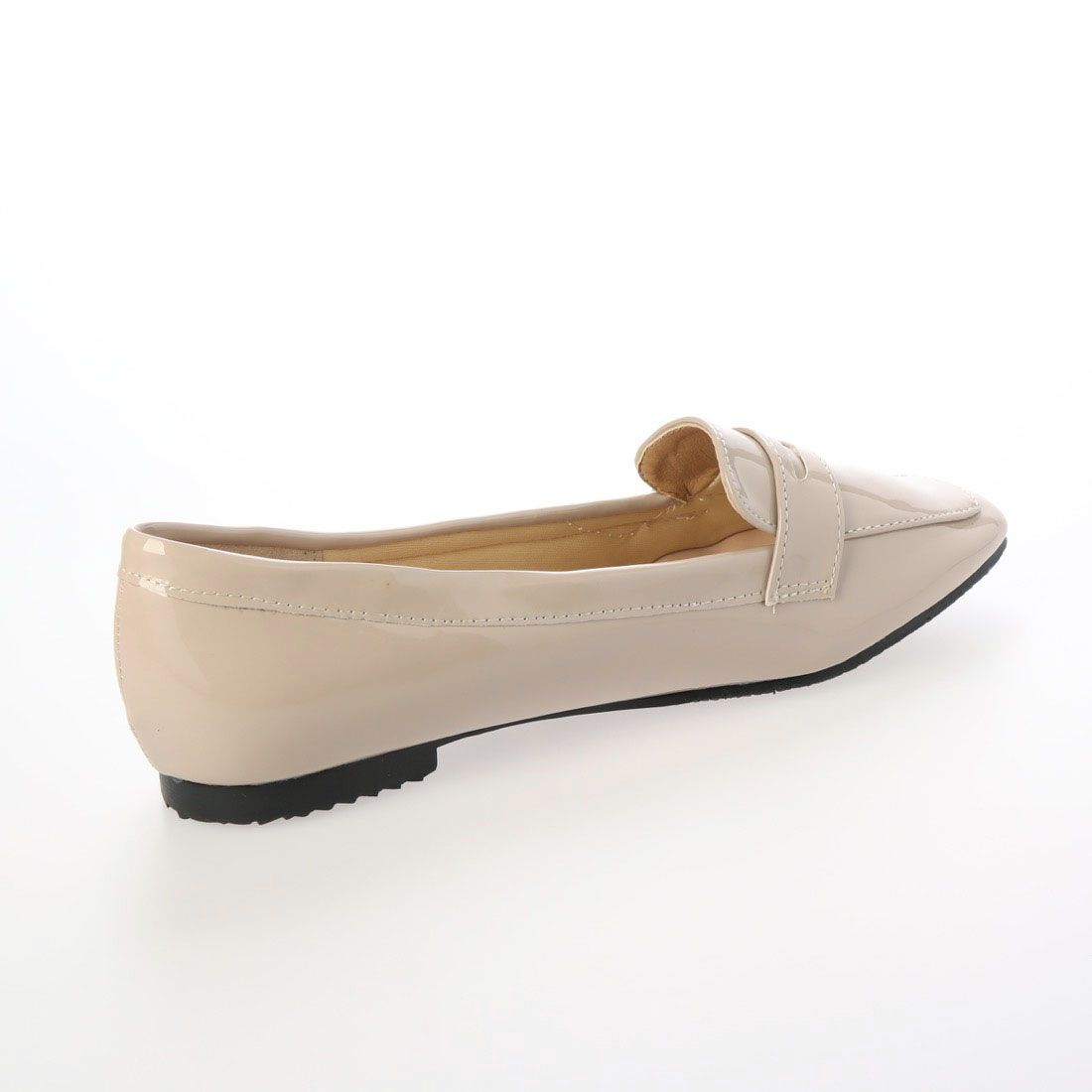 グランドフルール grandfleur 【晴雨兼用】スクエアトゥのローファーパンプス