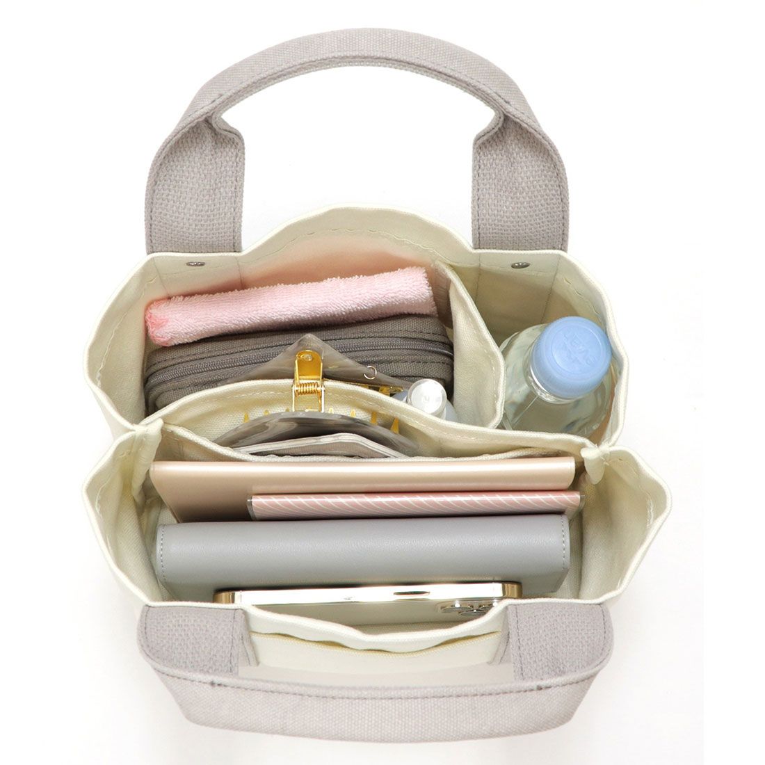 ベース BASE ミニトートバッグ ミニバッグ ミニトート トートバッグ キャンバストート キャンバスバッグ トート レディース 仕切り レディース 帆布 ランチバッグ ママバッグ かわいい BAG 通勤 通学