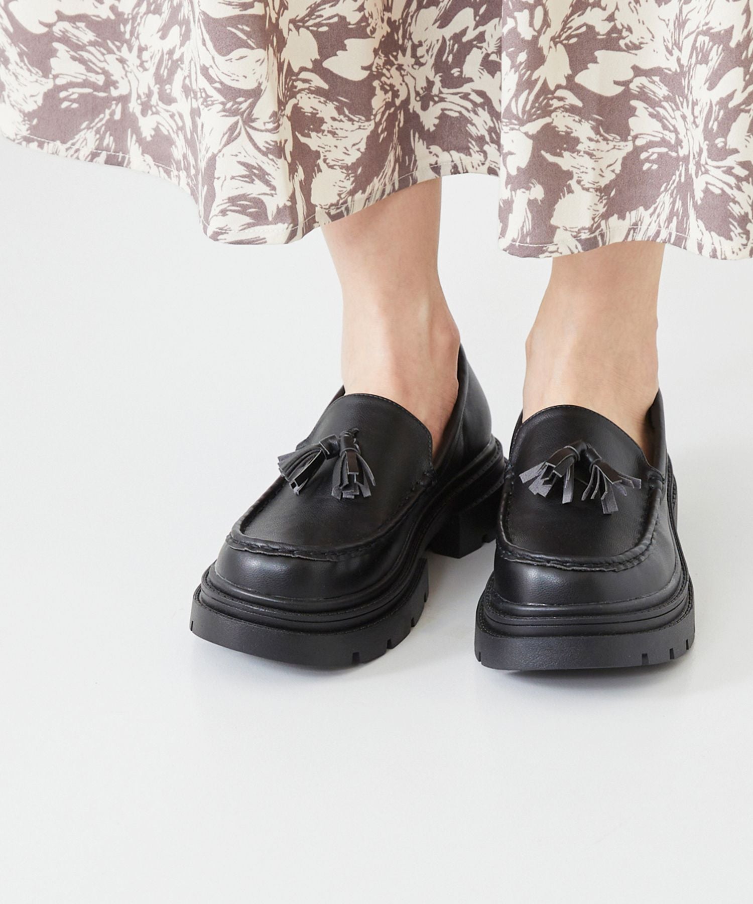 メヌエ Menue 厚底 トラックソール ローファー