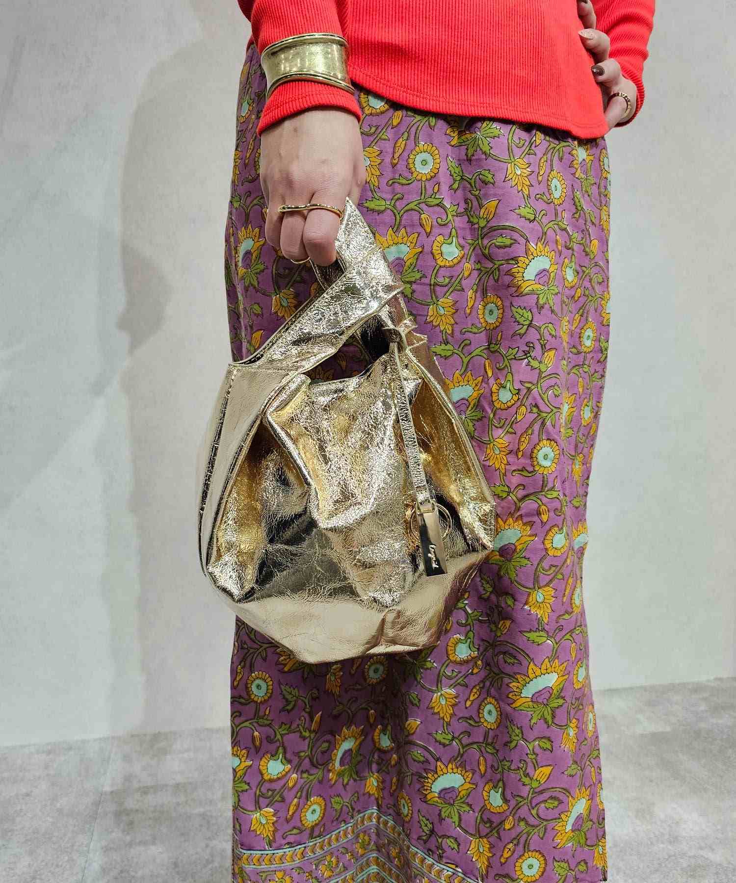 アングリッド Ungrid メタリック 軽量マルシェバッグ