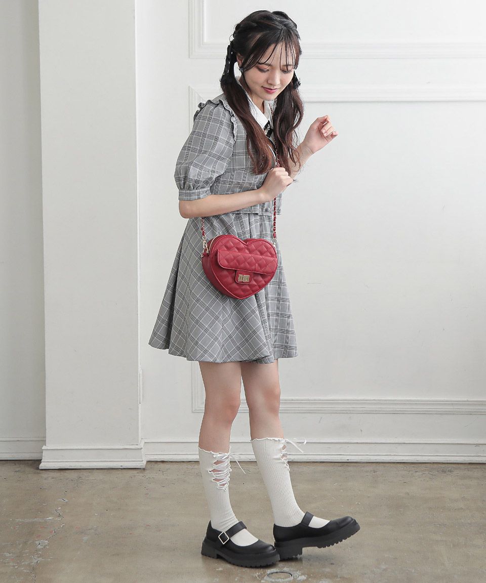 アルトローズ ALTROSE キルティング キルト ショルダーバッグ ハート ラブ