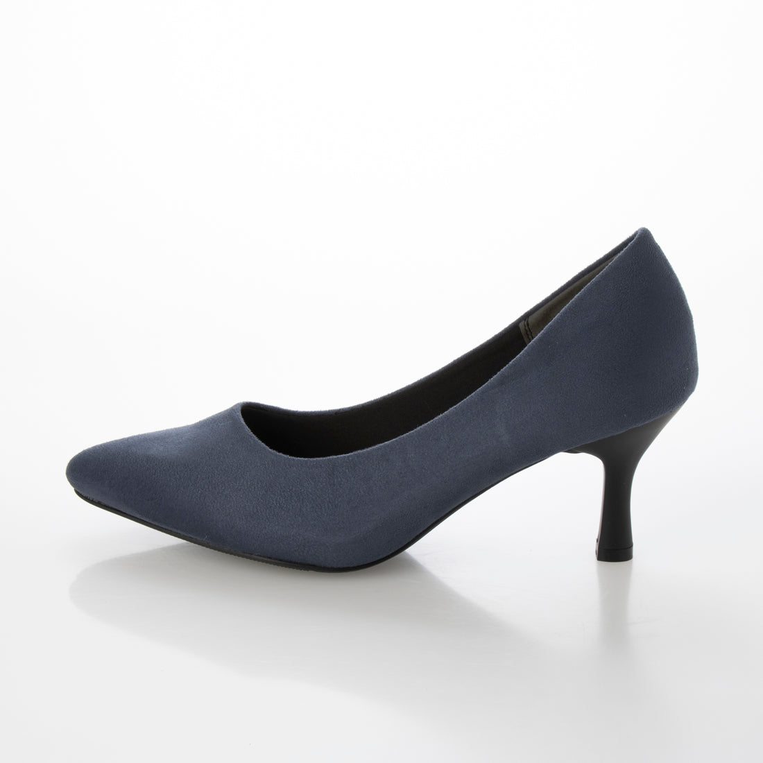 メヌエ Menue ふわっふわの履き心地 ポインテッドトゥ パンプス (3076グレイッシュネイビーSD) 3076グレイッシュネイビーSD