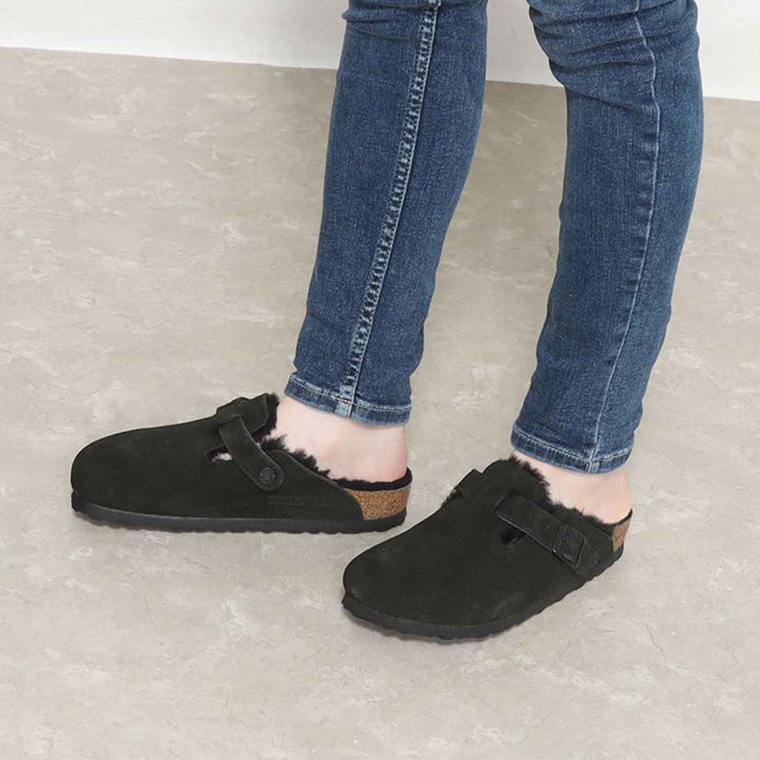 ビルケンシュトック BIRKENSTOCK Boston Shearling Suede 【ナロー幅】 ユニセックス