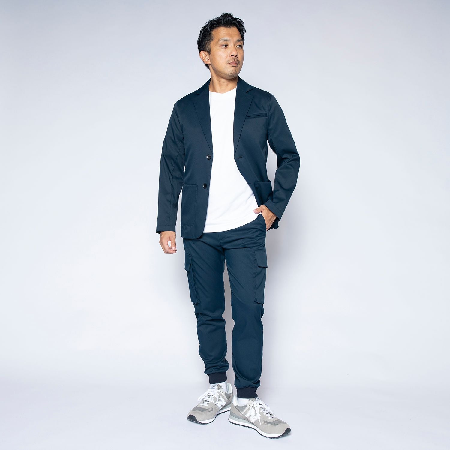 リブカーゴパンツ