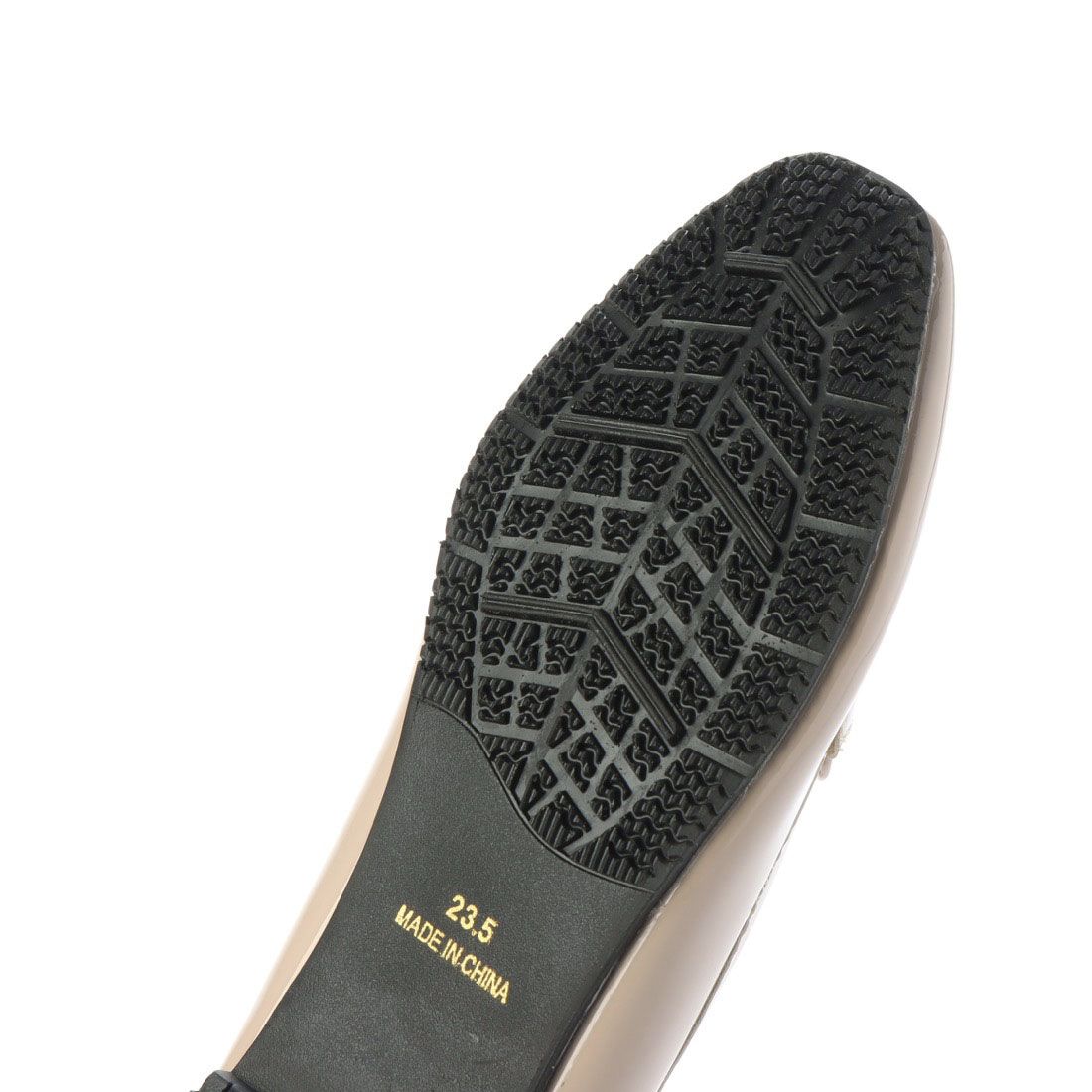 グランドフルール grandfleur 【晴雨兼用】スクエアトゥのローファーパンプス