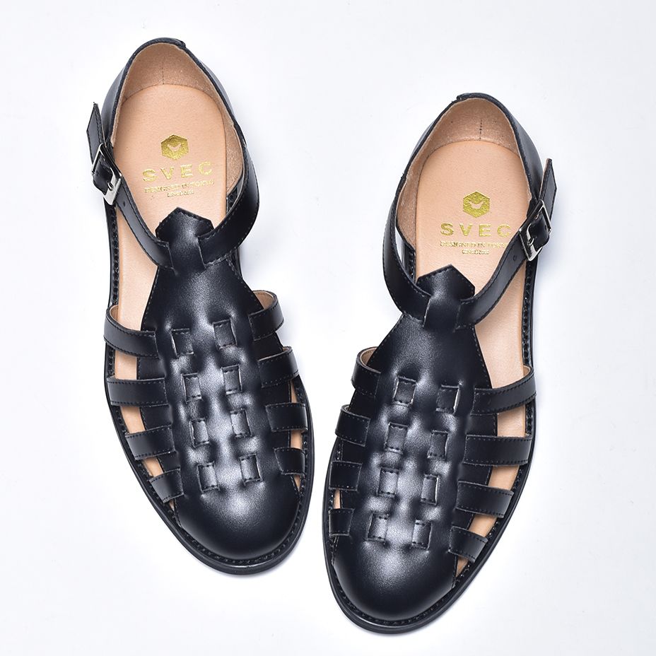 シュベック SVEC レザーグルカサンダル