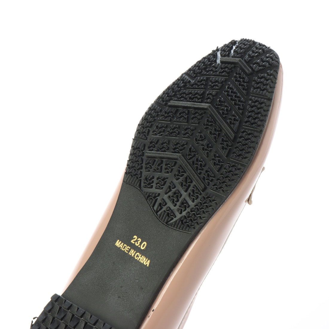 グランドフルール grandfleur 【晴雨兼用】スクエアトゥのローファーパンプス