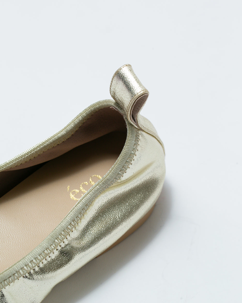 【24SS】エマ フランシス Emma Francis フラット バレエシューズ (ゴールド アップルレザー) ゴールド アップルレザー