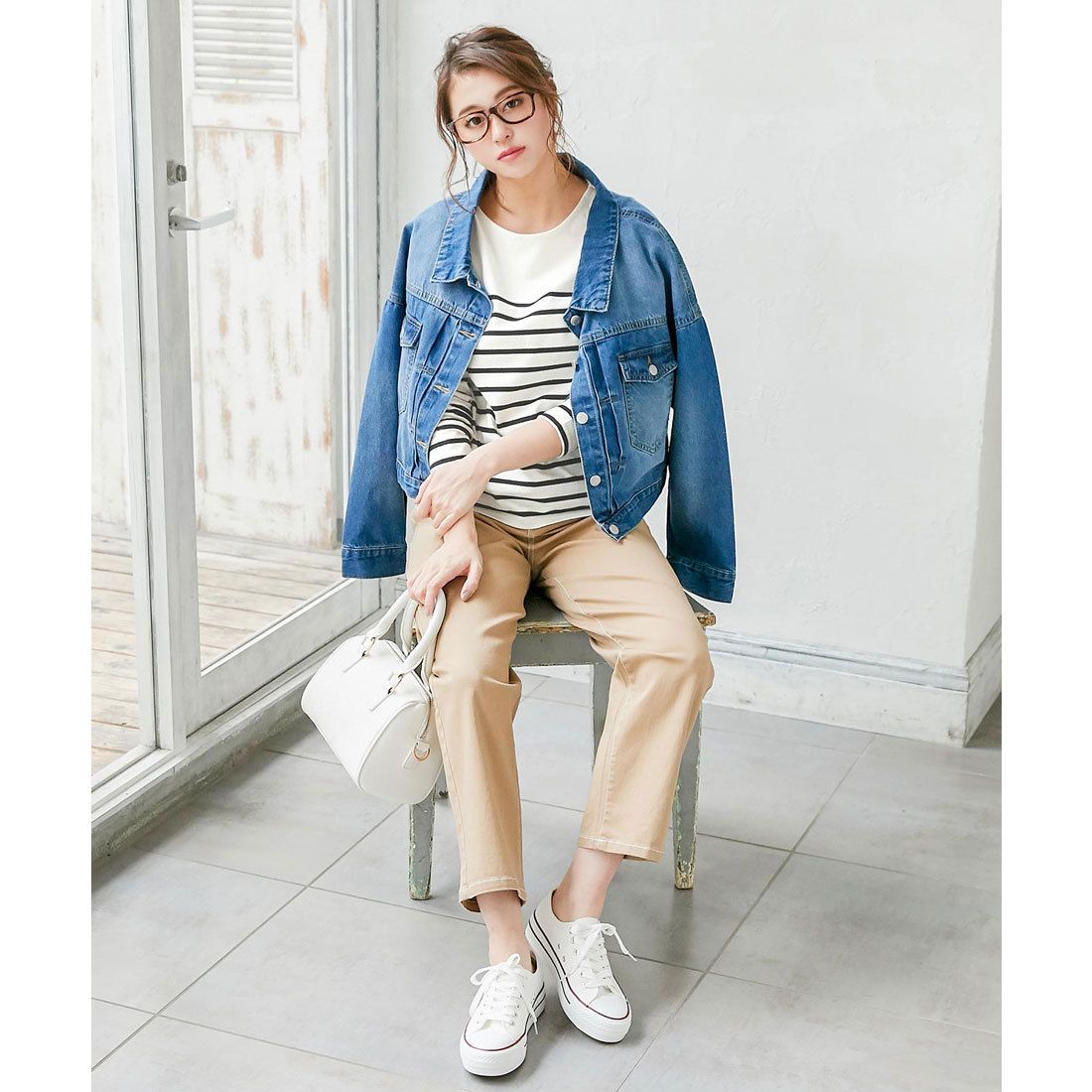 コウベレタス KOBE LETTUCE 【コットン100%】ボーダーカットソー【パネル】