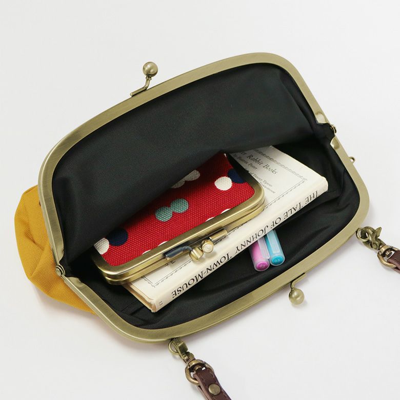 がま口スマホショルダーバッグ コーデュラ M便 9/10