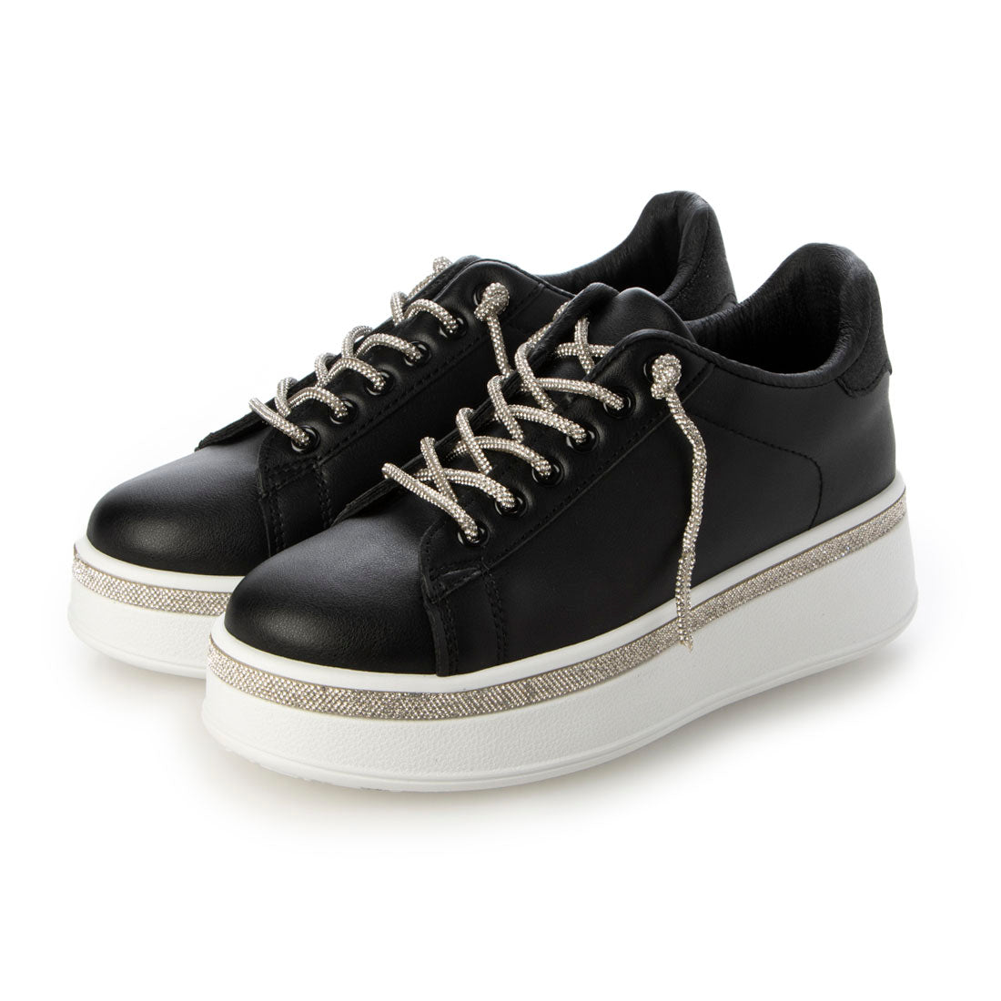 シューズインクローゼット Shoes in Closet -シュークロ- 厚底 ラインストーン スリッポン スニーカー 6432