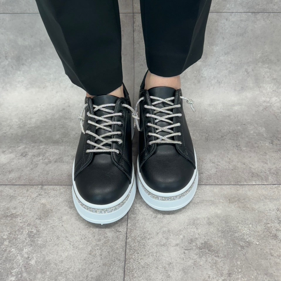 シューズインクローゼット Shoes in Closet -シュークロ- 厚底 ラインストーン スリッポン スニーカー 6432