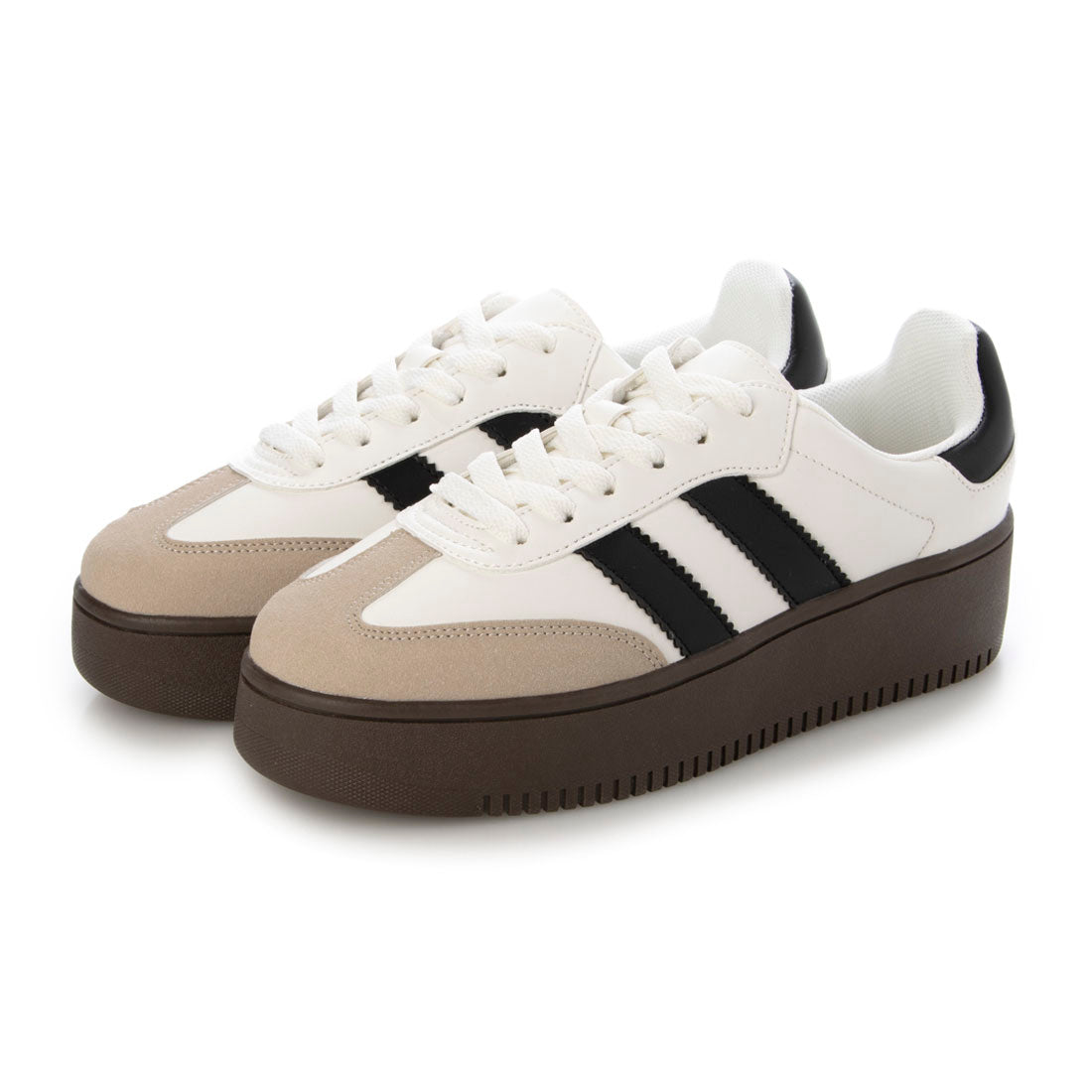 Shoes in Closet - Shukuro - Lightweight Thick Sole Basic Double Line Sneakers 2448