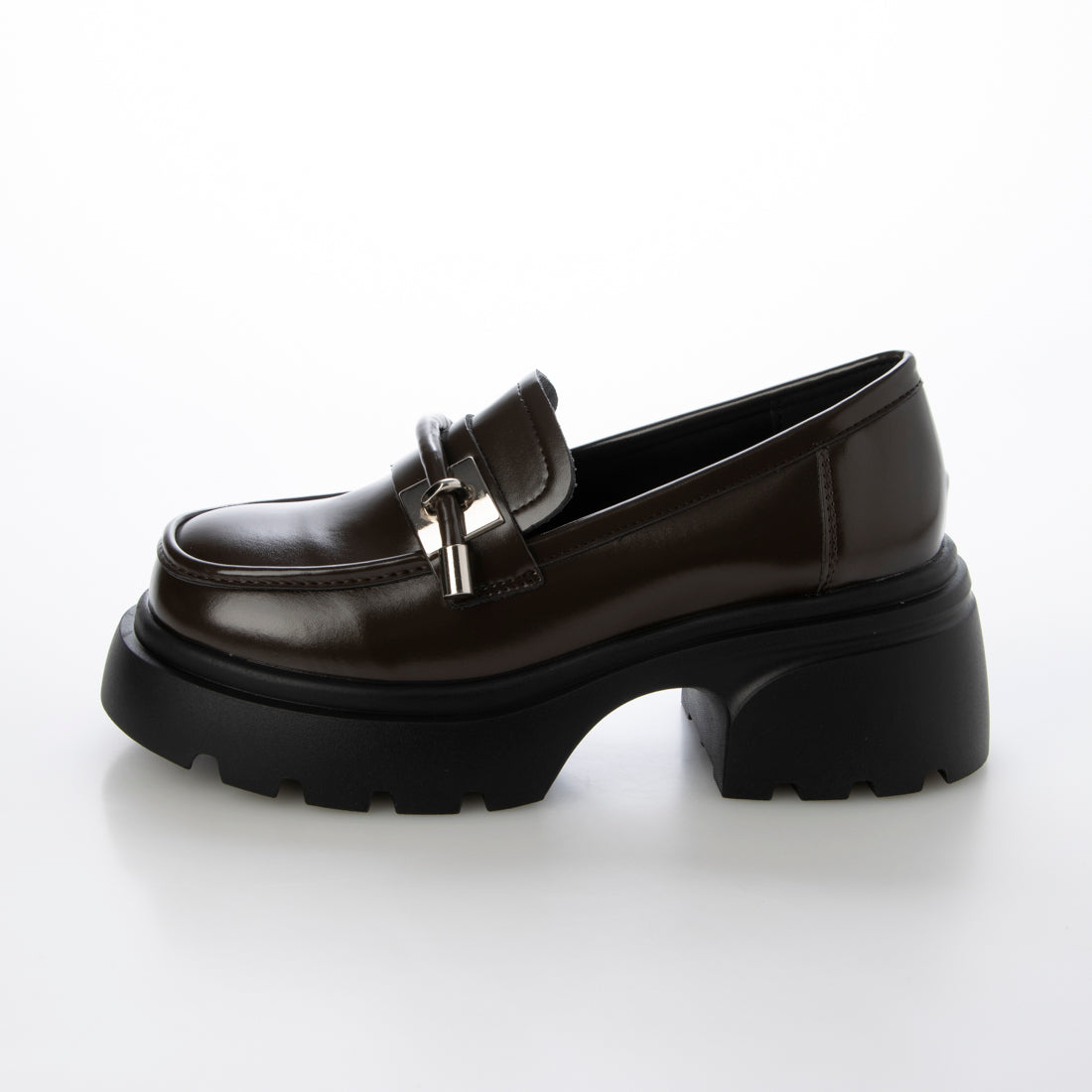 Shoes in Closet - Shukuro - Thick Sole Tank Sole Strap Design Loafer 778