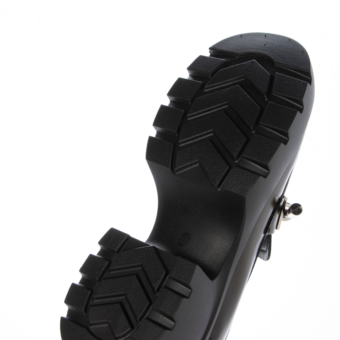 Shoes in Closet - Shukuro - Thick Sole Tank Sole Strap Design Loafer 778