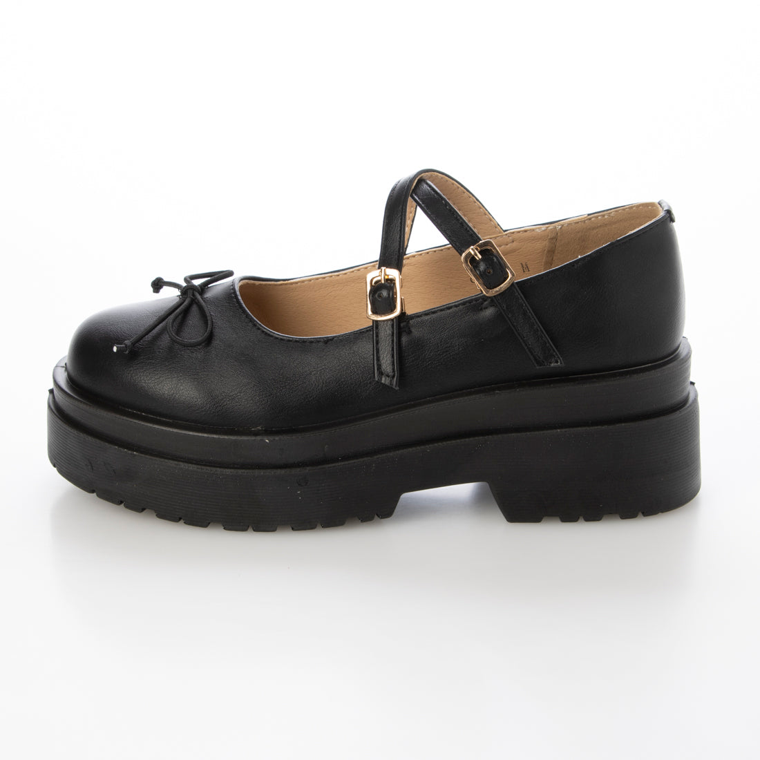 Shoes in Closet - Shukuro - Lightweight Thick Sole Double Sole 2WAY Strap Ribbon Mary Jane 6943