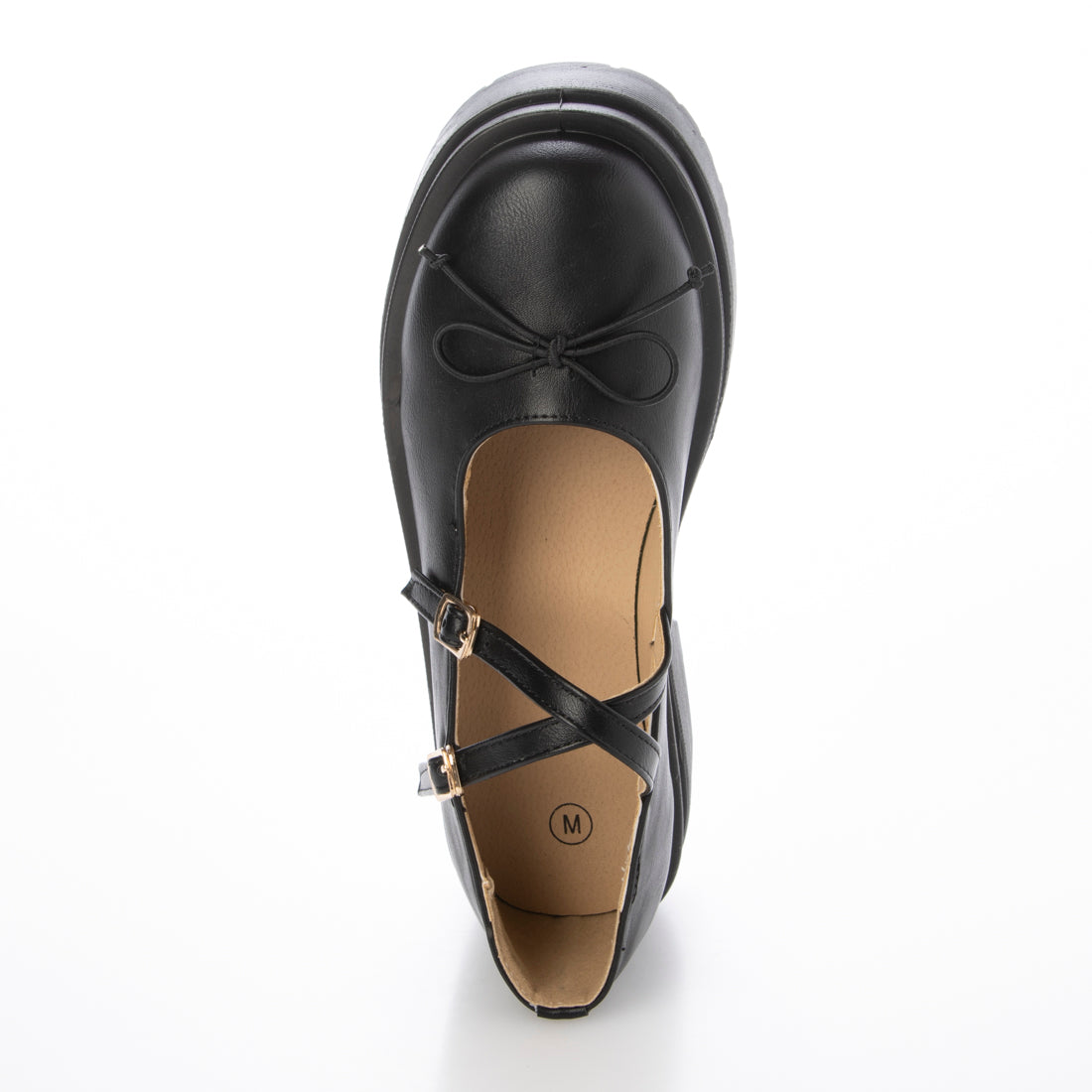 Shoes in Closet - Shukuro - Lightweight Thick Sole Double Sole 2WAY Strap Ribbon Mary Jane 6943