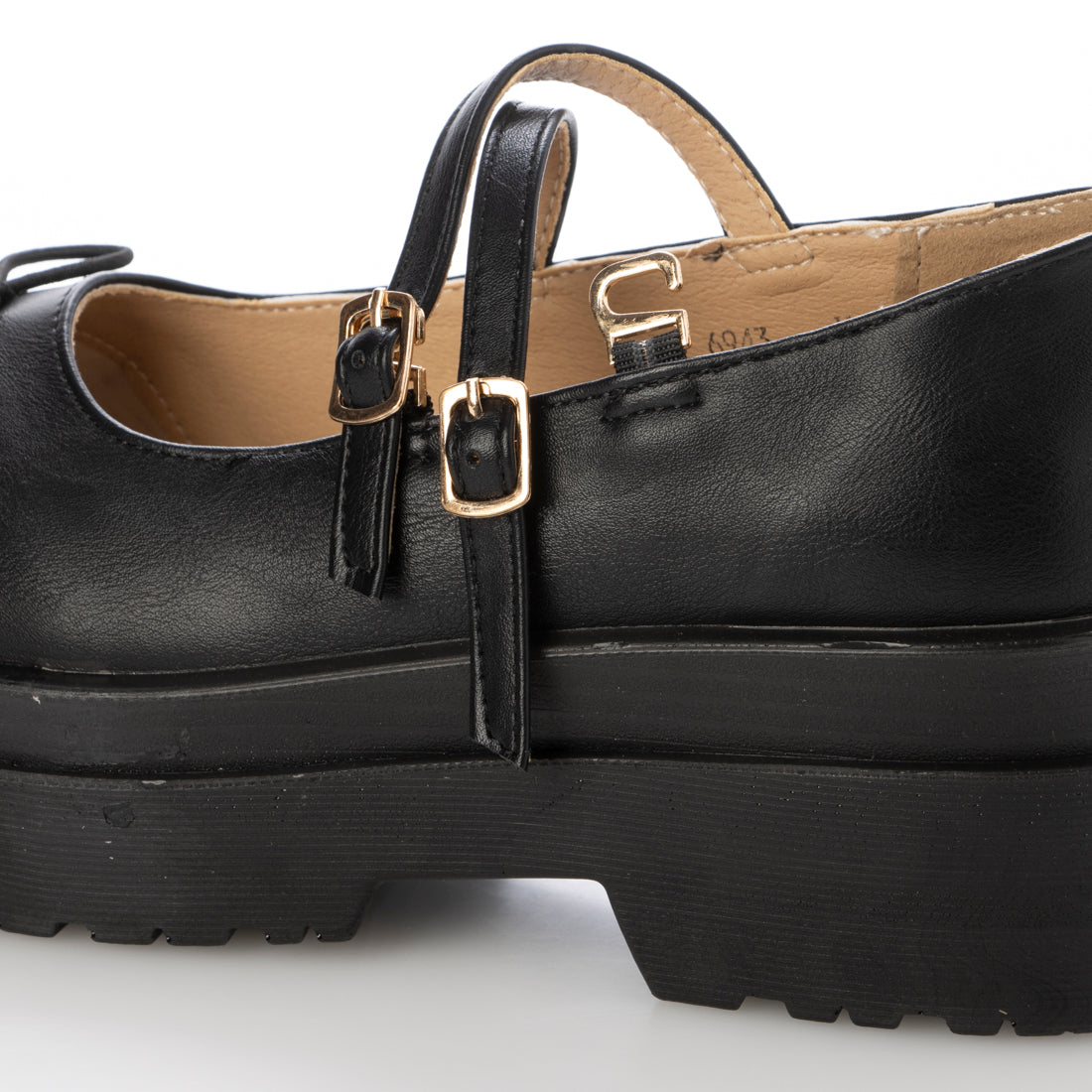 Shoes in Closet - Shukuro - Lightweight Thick Sole Double Sole 2WAY Strap Ribbon Mary Jane 6943