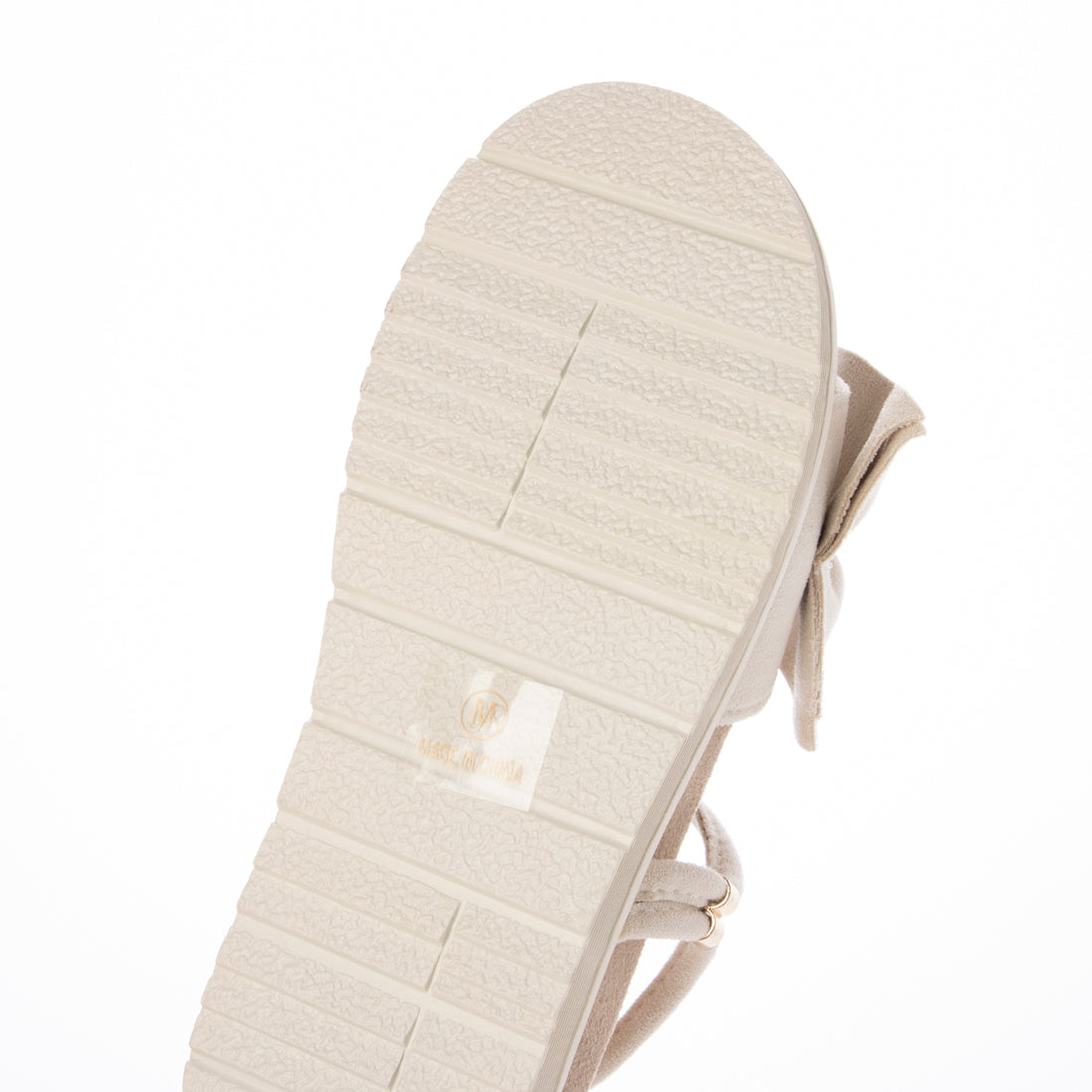 シューズインクローゼット Shoes in Closet -シュークロ- 軽量厚底 2WAY ボリューム ラッフル / フリル サンダル 6908 （アイボリー/スエード） アイボリー/スエード