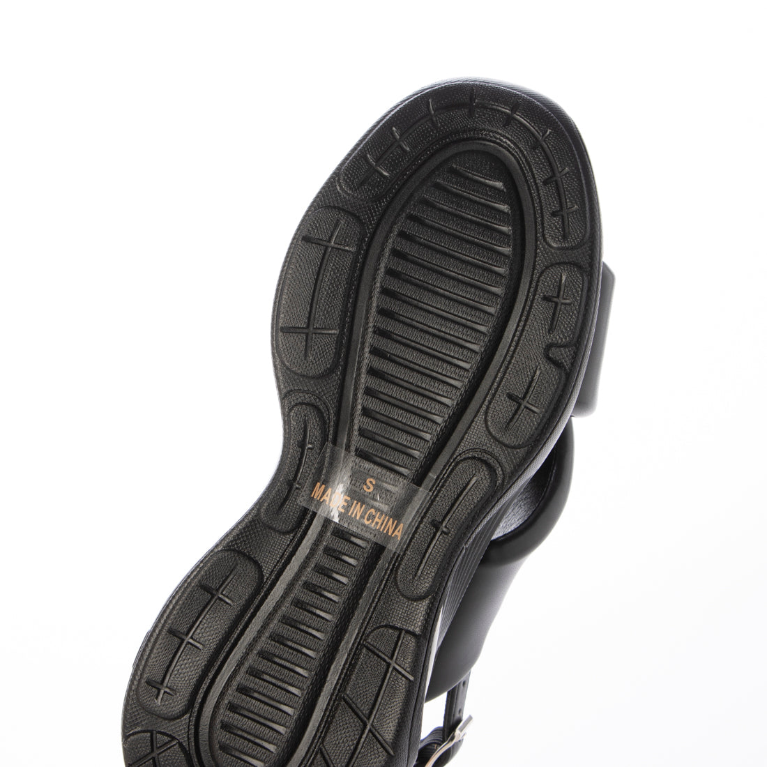 シューズインクローゼット Shoes in Closet -シュークロ- 厚底 ボリュームソール クロスベルト スポーツサンダル 2471 （ブラック） ブラック