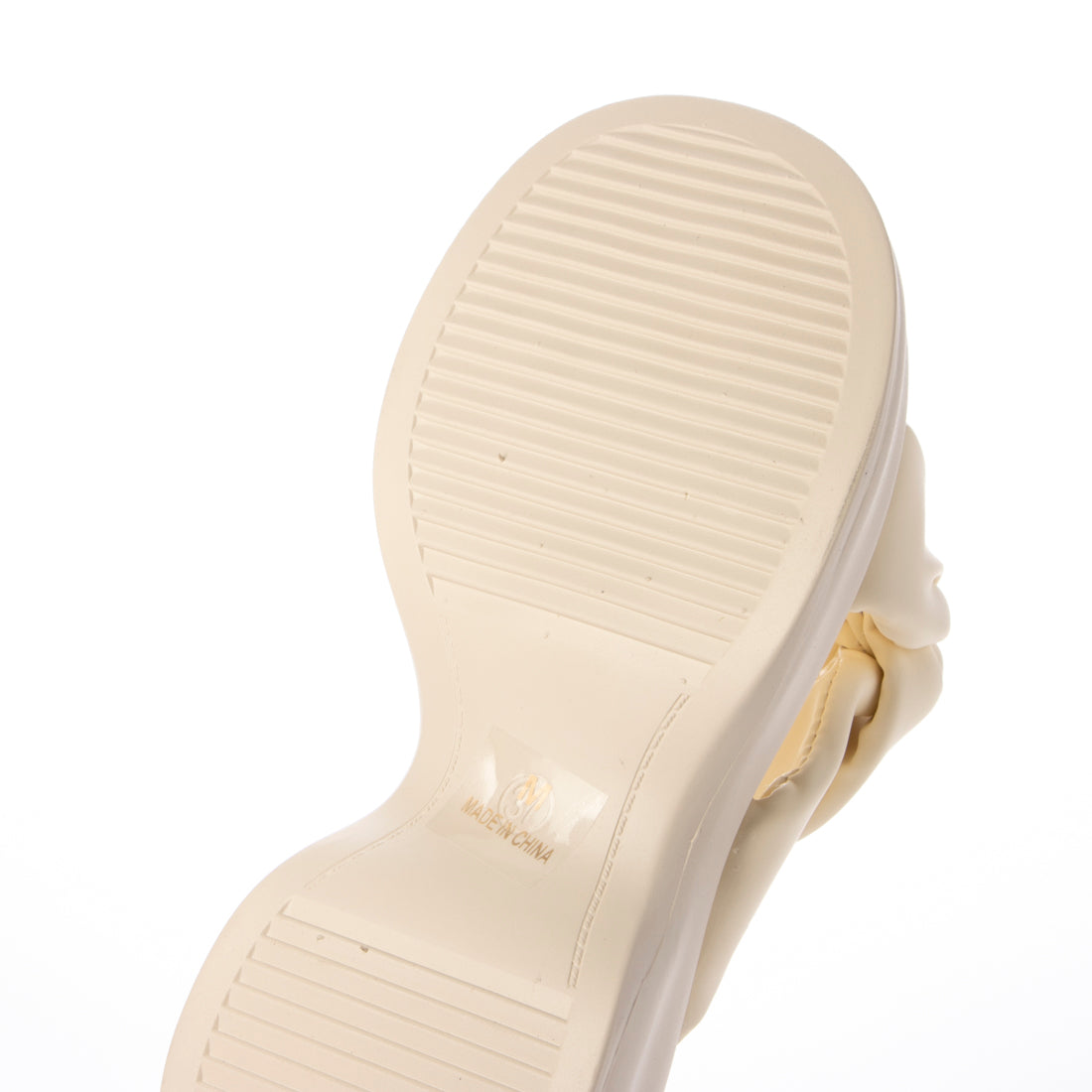 シューズインクローゼット Shoes in Closet -シュークロ- 超軽量厚底 サイド クロスベルト やわらか ミュール サンダル 5995 （アイボリー） アイボリー