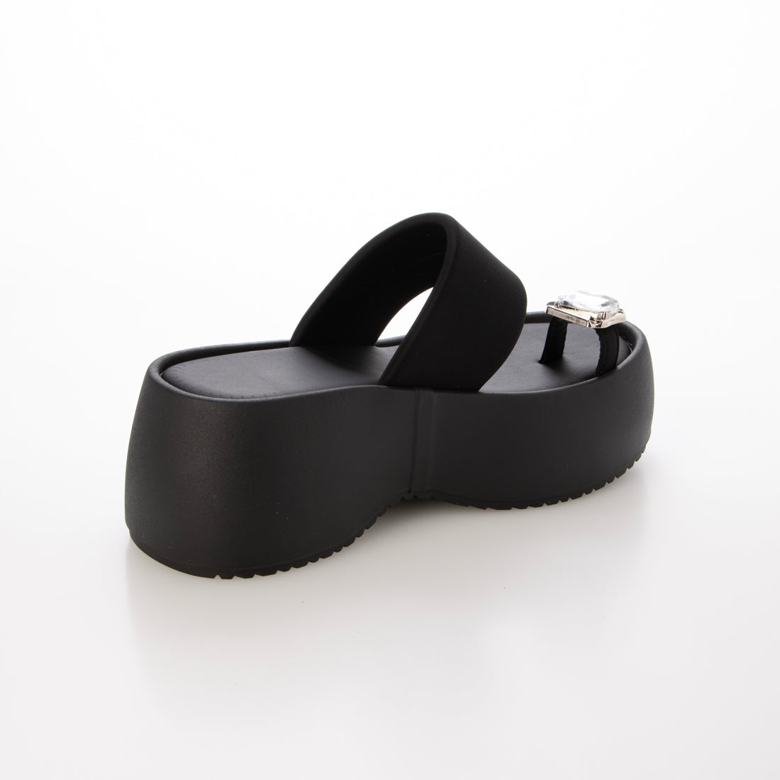 シューズインクローゼット Shoes in Closet -シュークロ- 厚底 ボリューム プラットフォーム サムリング トング サンダル 591 （ブラック） ブラック