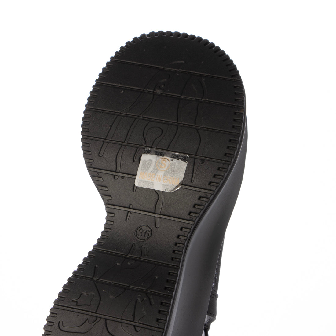 シューズインクローゼット Shoes in Closet -シュークロ- 軽量厚底 変型プラットフォーム やわらか バック ストラップ サンダル 581 （ブラック/レース） ブラック/レース