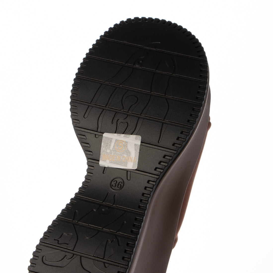 シューズインクローゼット Shoes in Closet -シュークロ- 軽量厚底 ボリューム 変型プラットフォーム ミュールタイプ サンダル 582 （ダークブラウン） ダークブラウン