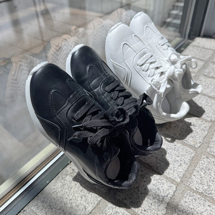 シューズインクローゼット Shoes in Closet -シュークロ- 軽量 フラットソール レースアップスニーカー 995 （ブラック） ブラック