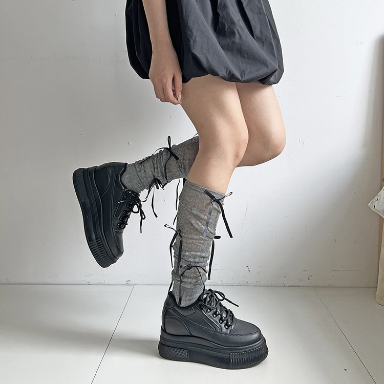 シューズインクローゼット Shoes in Closet -シュークロ- 厚底 プラットフォーム インヒール スニーカー5951 （ブラック/ブラック） ブラック/ブラック