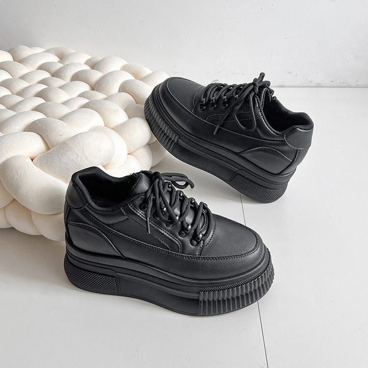 シューズインクローゼット Shoes in Closet -シュークロ- 厚底 プラットフォーム インヒール スニーカー5951 （ブラック/ブラック） ブラック/ブラック