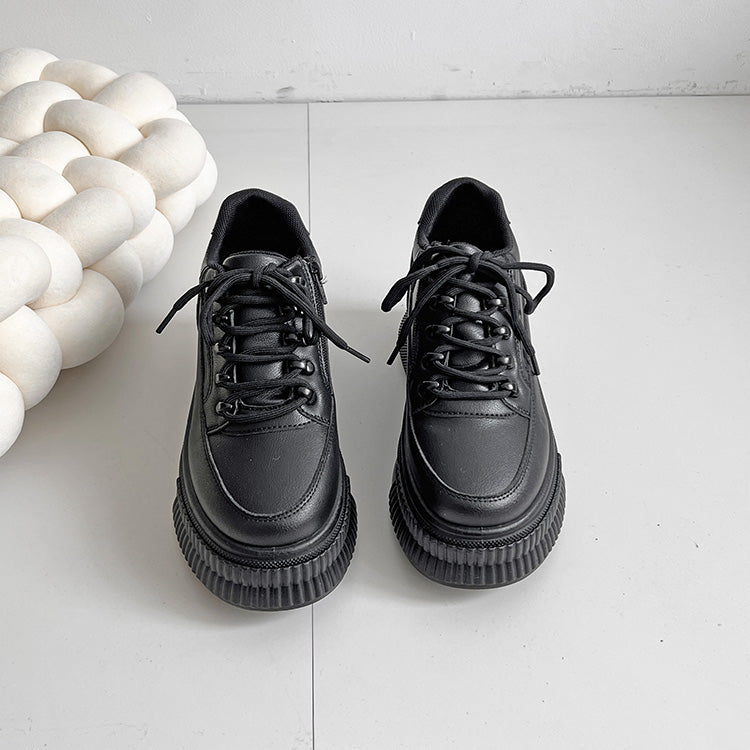 シューズインクローゼット Shoes in Closet -シュークロ- 厚底 プラットフォーム インヒール スニーカー5951 （ブラック/ブラック） ブラック/ブラック