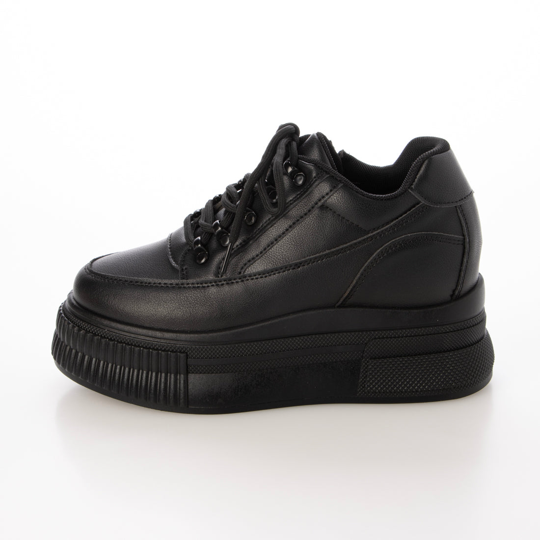シューズインクローゼット Shoes in Closet -シュークロ- 厚底 プラットフォーム インヒール スニーカー5951 （ブラック/ブラック） ブラック/ブラック